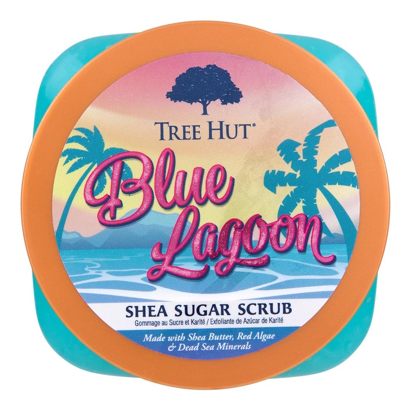 Treehut Blue Lagoon Shea Sugar Scrub, Exfoliating, Hydrating & Moisturizing Body Scrub with Shea Butter & Nourishing Essential Oils, Smooth & Soften Skin, 18 oz - Image 2